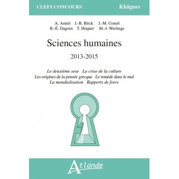 Sciences Humaines 2013 - 2015