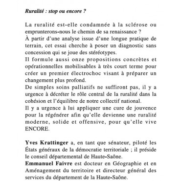 Ruralité : stop ou encore