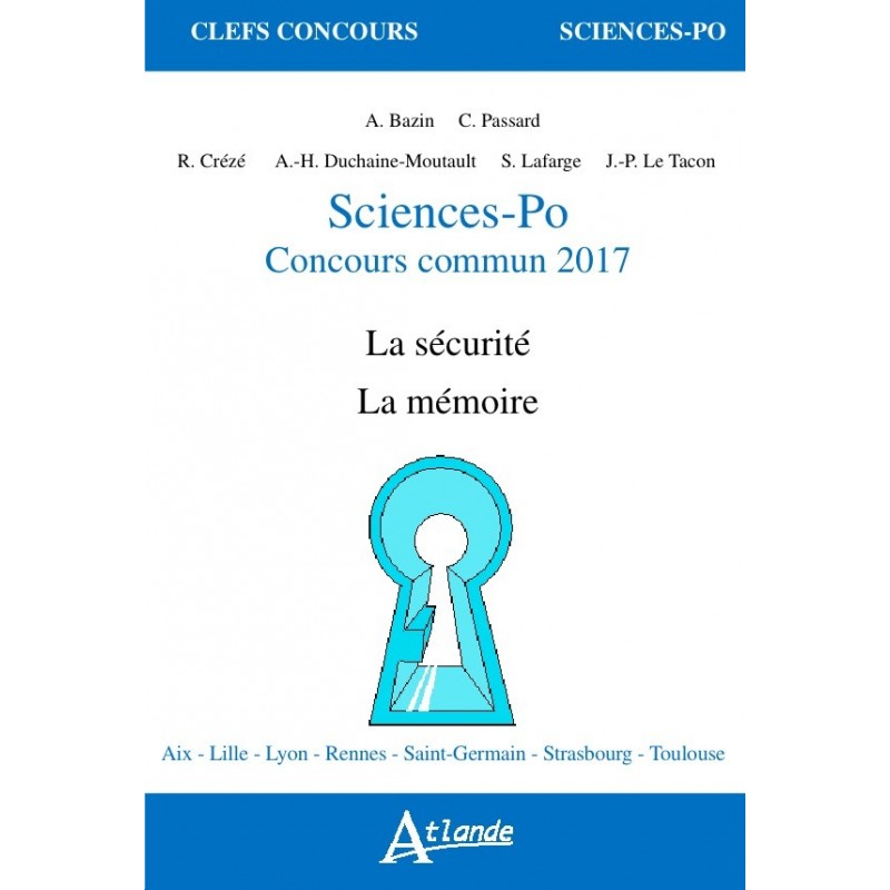 Sciences-Po Concours commun 2017