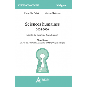 Sciences humaines 2024-2026