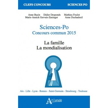 Sciences-Po Concours commun 2015