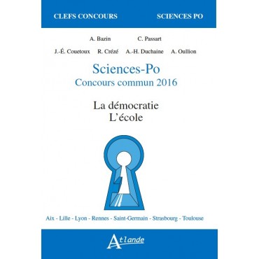 SciencesPo Concours commun 2016