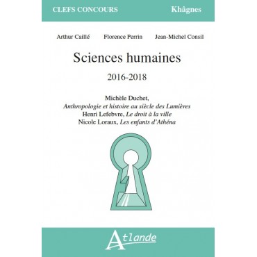 Sciences humaines 2016-2018