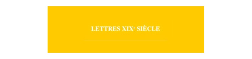 Clefs-concours Lettres XIXe siècle